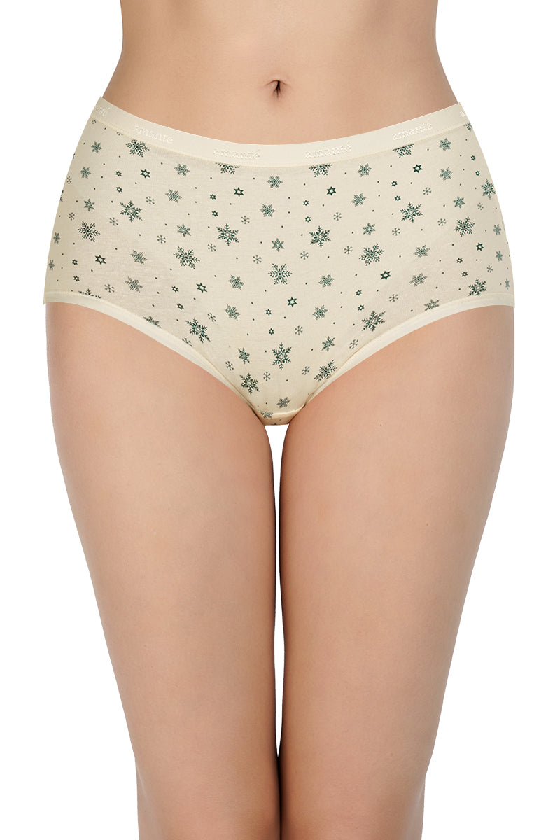 Printed High Rise Full Brief (Pack of 3) - Image 8 of 10