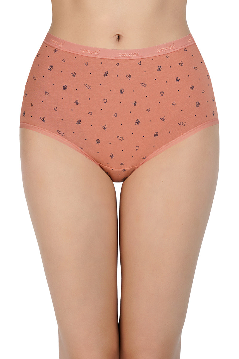 Printed High Rise Full Brief (Pack of 3) - Image 5 of 10