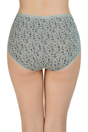 Printed High Rise Full Brief (Pack of 3)