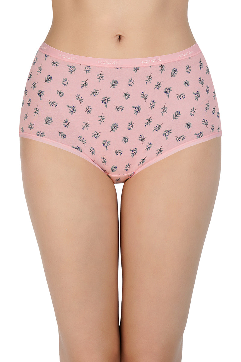 Printed High Rise Full Brief (Pack of 3)