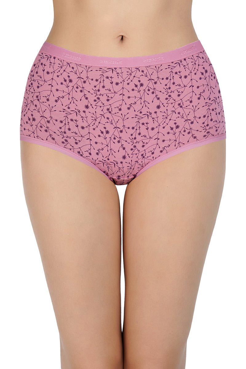 Printed High Rise Full Brief (Pack of 3)