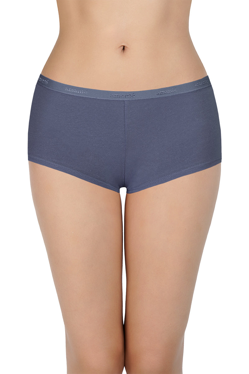 Solid Mid Rise Boyshorts (Pack of 2) - Image 3 of 7