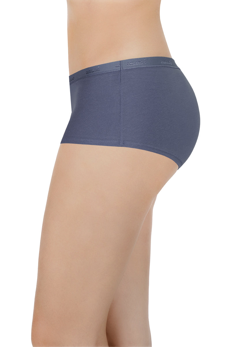 Solid Mid Rise Boyshorts (Pack of 2) - Image 5 of 7