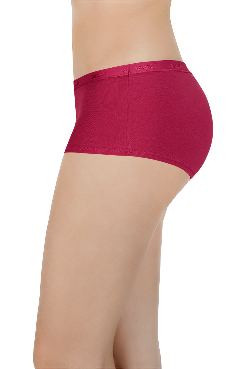 Solid Mid Rise Boyshorts (Pack of 2) - Image 5 of 7