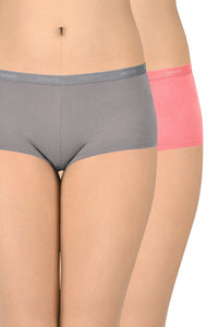 Solid Low Rise Boyshorts (Pack of 2) - color option