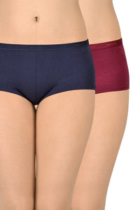 Solid Low Rise Boyshorts (Pack of 2) - color option