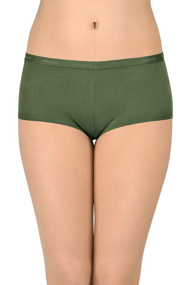 Solid Low Rise Boyshorts (Pack of 2)