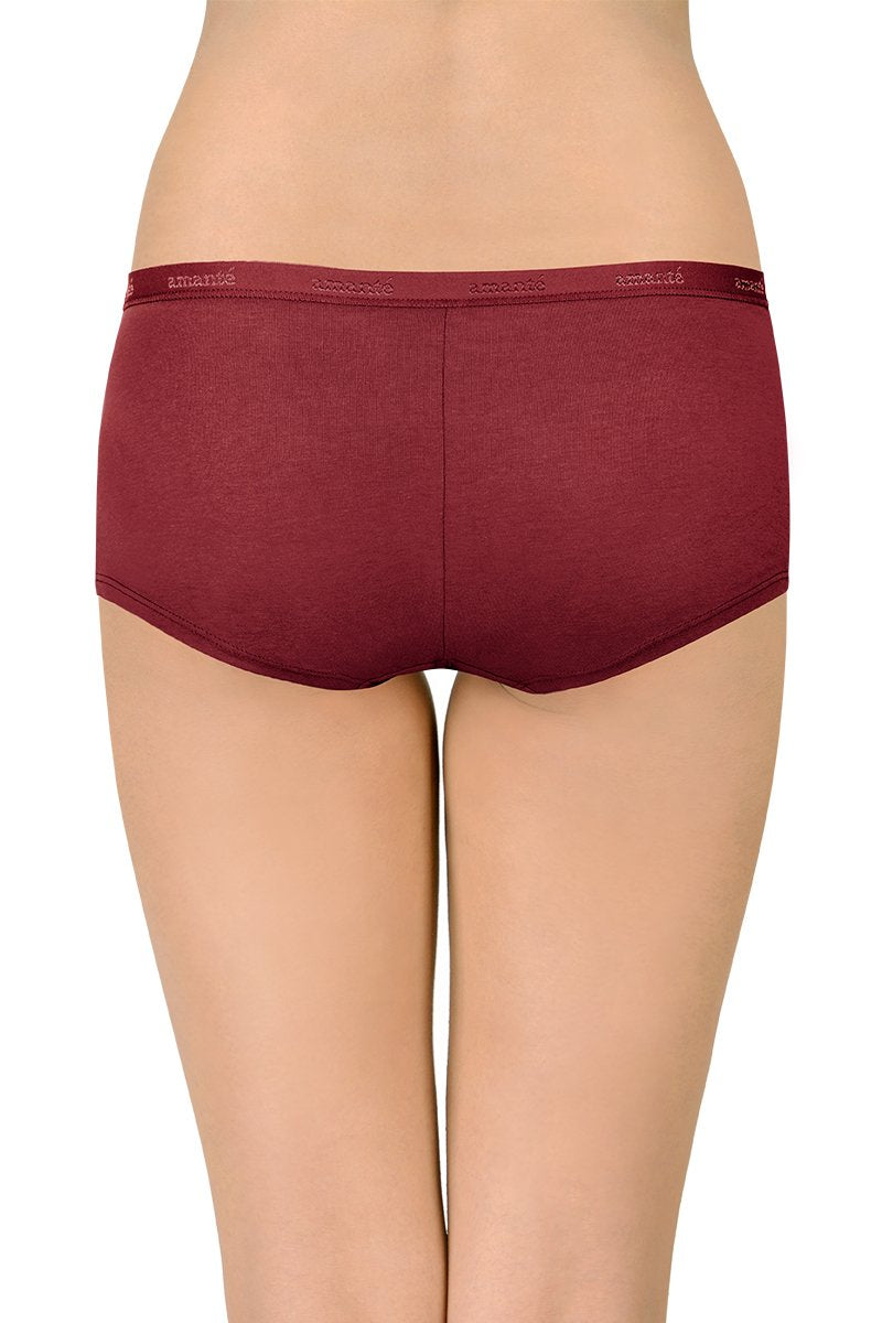 Solid Low Rise Boyshorts (Pack of 2)