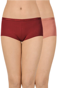 Solid Low Rise Boyshort (Pack of 2) - color option