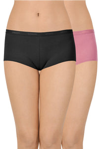 Solid Low Rise Boyshort (Pack of 2) - color option