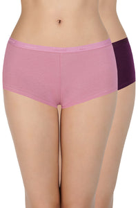 Solid Low Rise Boyshort (Pack of 2) - color option