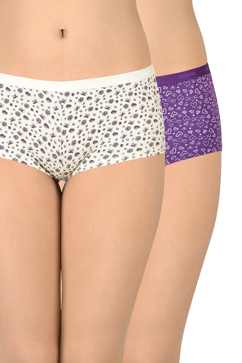 Printed Low Rise Boyshorts (Pack of 2) - Image 1 of 4