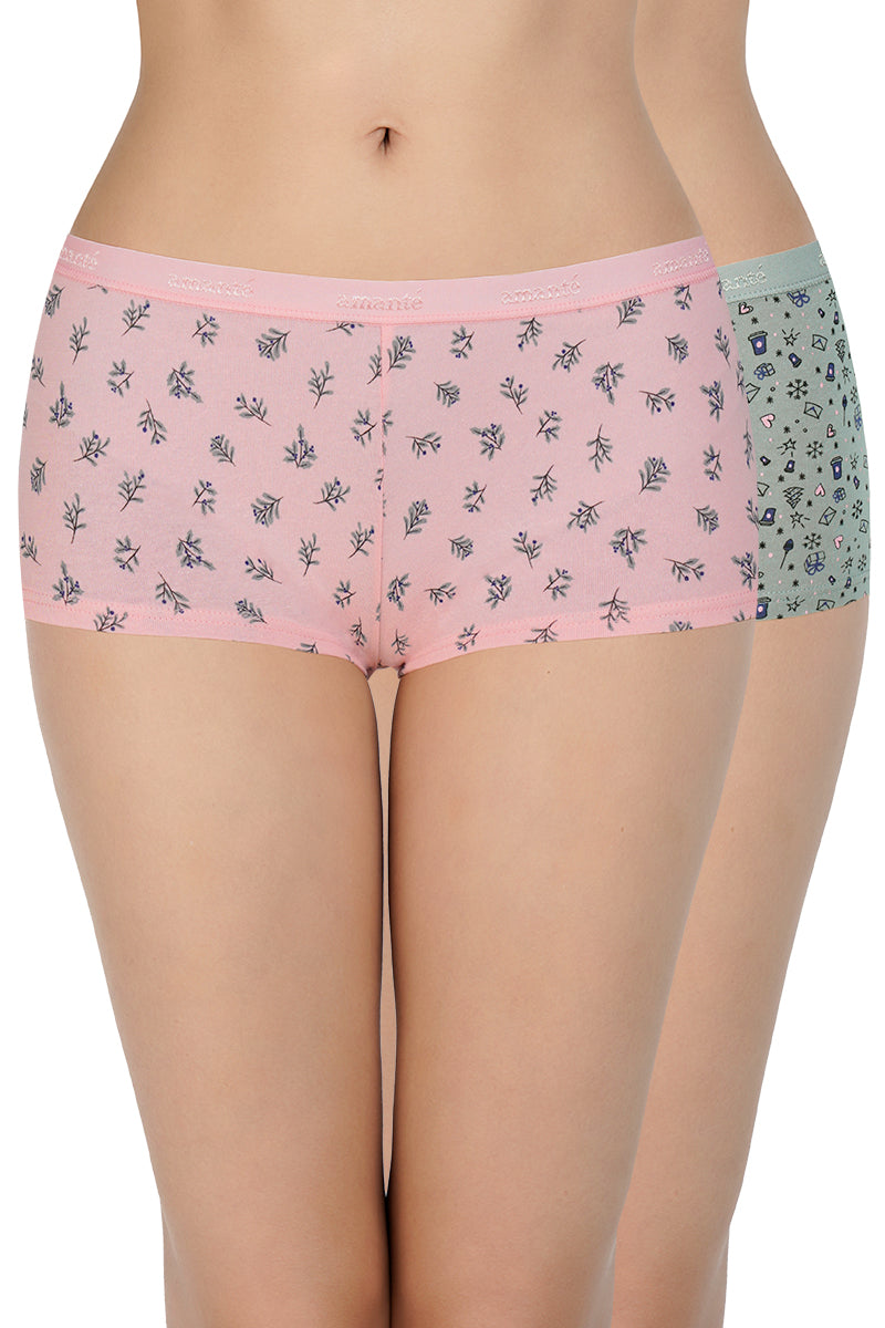Printed Low Rise Boyshort (Pack of 2)