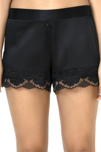Eternal Romance Sleep Lace Shorts - Black thumbnail 2