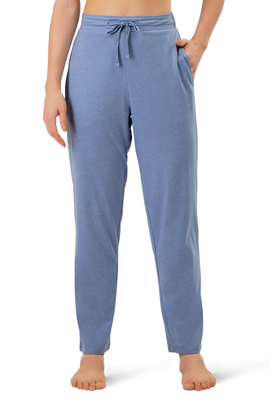 Cotton Blend Full Length Pyjama Bottom - Tempest