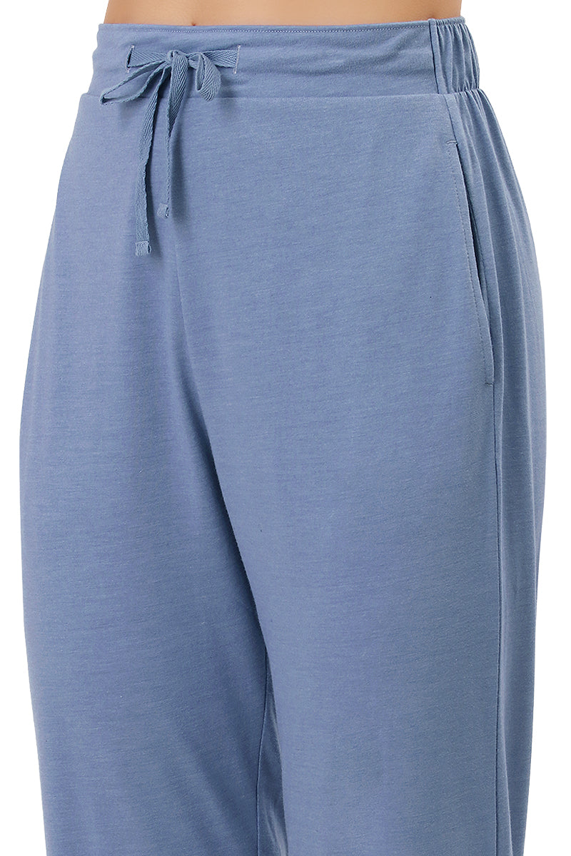 Cotton Blend Full Length Pyjama Bottom - Tempest