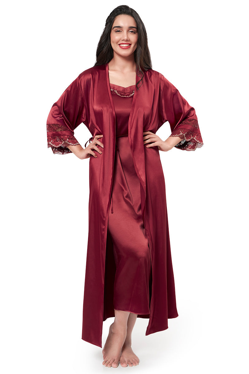 Buy Eternal Bliss Robe - Red Berry | amanté