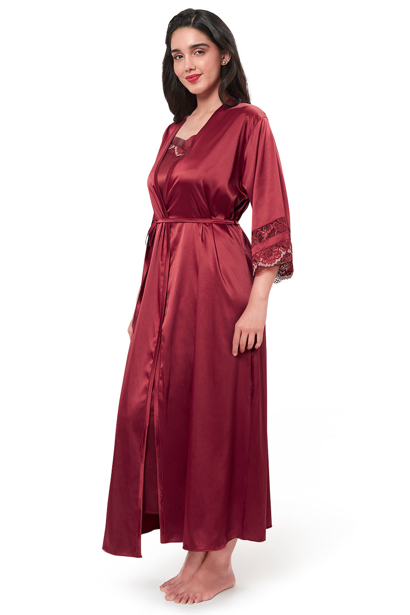 Buy Eternal Bliss Robe - Red Berry | amanté