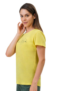 Cotton Blend Sleep T-shirt - Limelight thumbnail 2