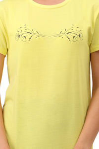 Cotton Blend Sleep T-shirt - Limelight thumbnail 4