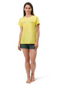 Cotton Blend Sleep T-shirt - Limelight thumbnail 5