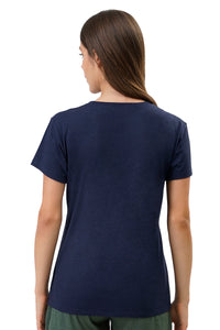 Cotton Blend Sleep T-shirt - Navy thumbnail 3