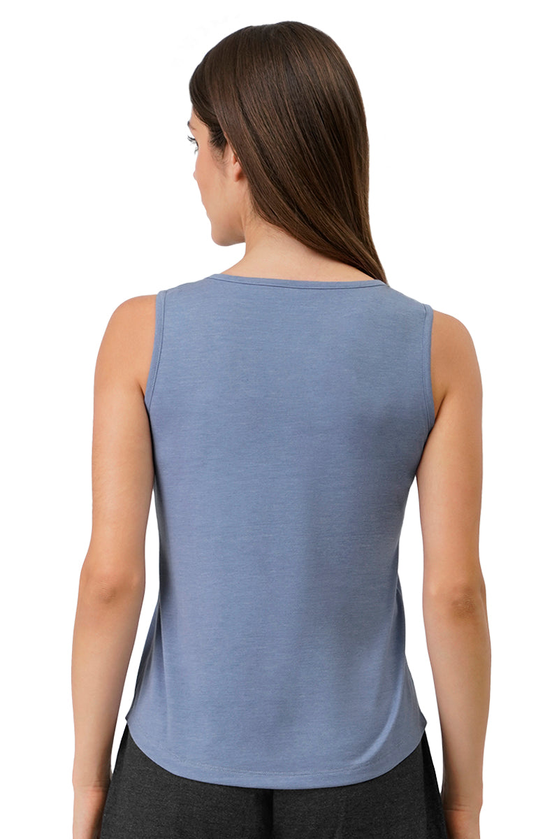 Cotton Blend Sleep Tank - Tempest - Image 3 of 5