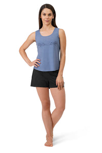 Cotton Blend Sleep Tank - Tempest thumbnail 5