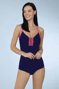 Halter Neck One Piece - New Navy thumbnail 1