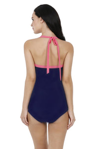 Halter Neck One Piece - New Navy thumbnail 3