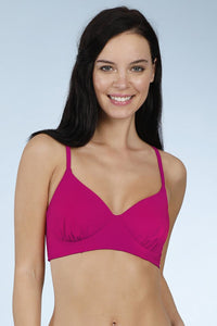 Slip On Racerback Swim Top - Cherry Pink thumbnail 1