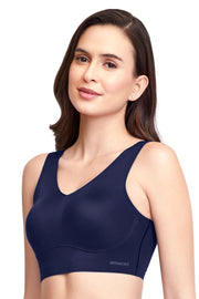 Skins V-Neck Bra - Midnight