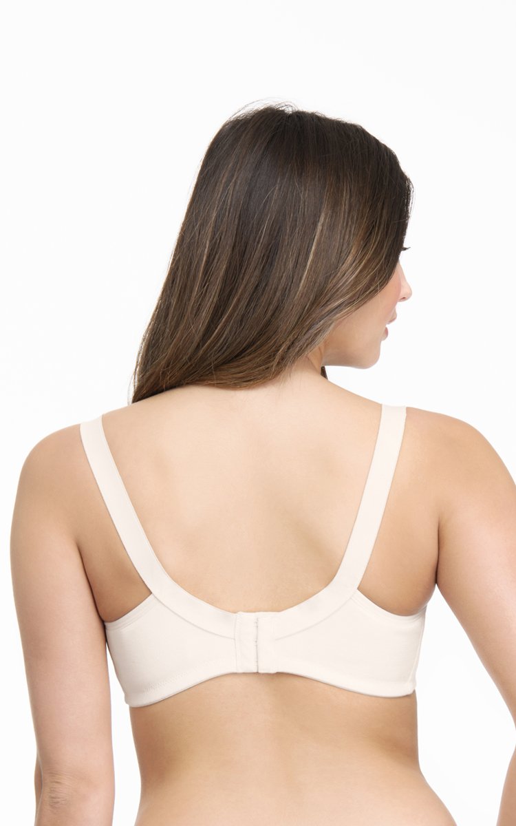 Non-Padded Non-Wired Ultimo Total Support Bra - Whitesmoke