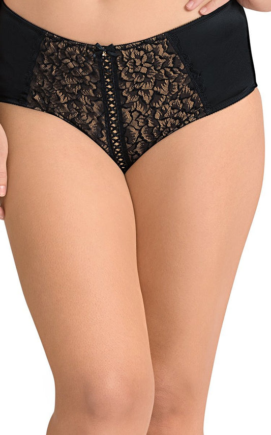 Ultimo Modern Bloom Mid Rise Panty - Laced BlackColor