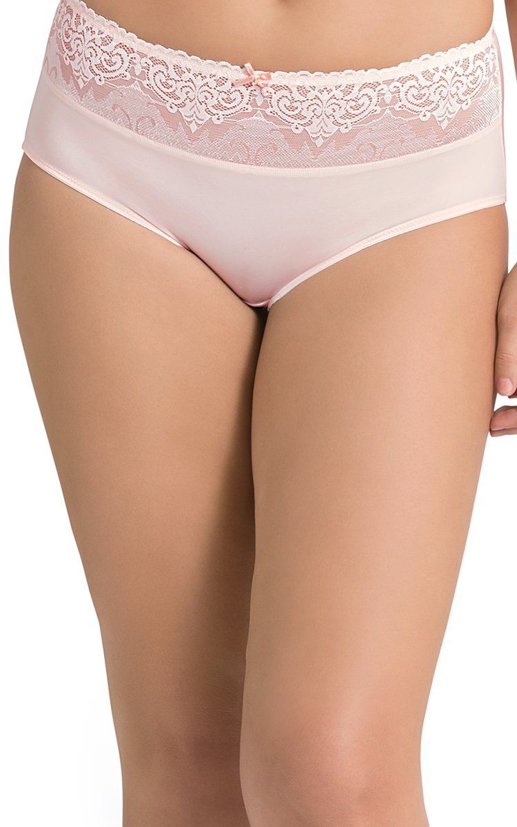 Ultimo Vintage Beauty High Rise Boyshorts - Laced Cloud PinkColor - Image 1 of 4