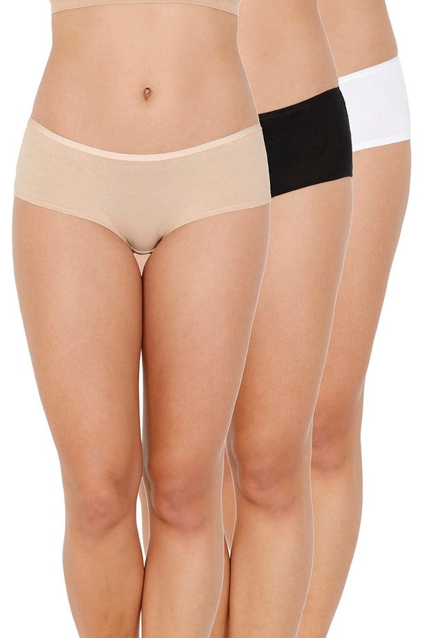 every de Assorted Low Rise Boyshorts (Pack Of 3) - Assorted