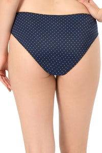 Delicate Dots Bikini Panty - Midnght_Inca Blue Pr thumbnail 3