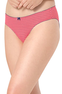 Delicate Dots Bikini Panty - Sun Coral-Blue Pr thumbnail 3