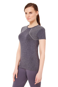Half-sleeves Sports T-Shirt - Black thumbnail 2