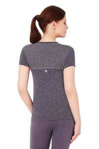 Half-sleeves Sports T-Shirt - Black thumbnail 3