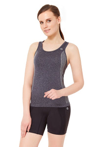 Half Sleeve Criss-cross Back Sports Cami - Black - color option