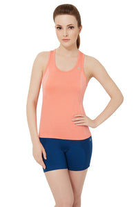 Half Sleeve Criss-cross Back Sports Cami - Porcelain Rose thumbnail 1
