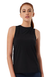 Smooth and Seamless Fitness Tank Top - Black
