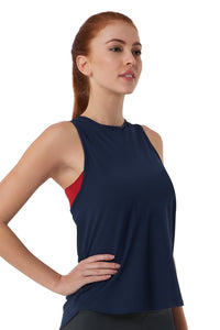 Smooth and Seamless Fitness Tank Top - Gibraltar Sea thumbnail 2
