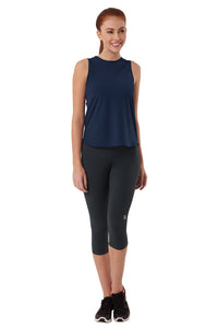 Smooth and Seamless Fitness Tank Top - Gibraltar Sea thumbnail 4
