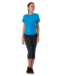 Smooth and Seamless Fitness T-shirt - Diva Blue thumbnail 4