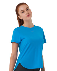 Smooth and Seamless Fitness T-shirt - Diva Blue thumbnail 2