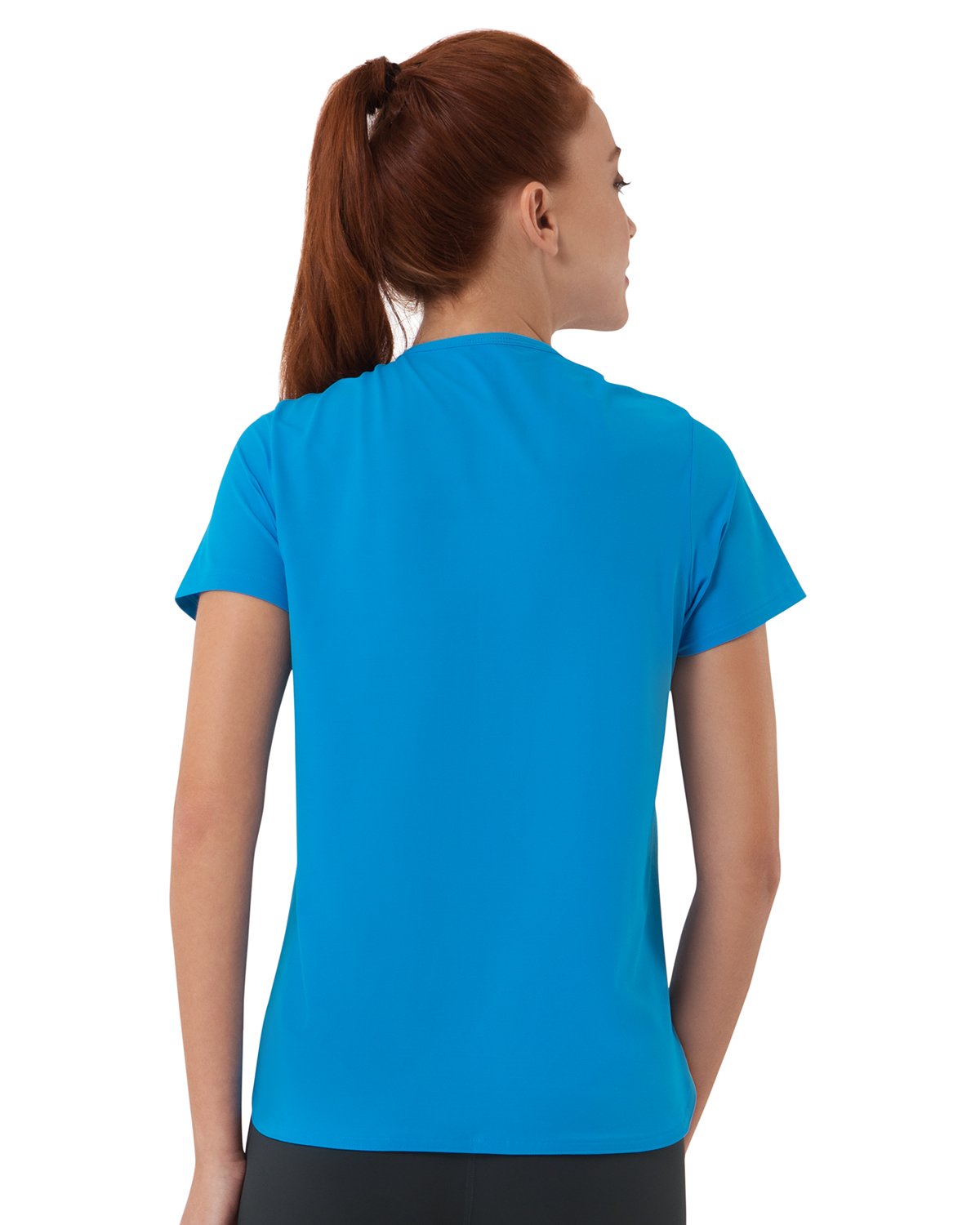 Smooth and Seamless Fitness T-shirt - Diva Blue