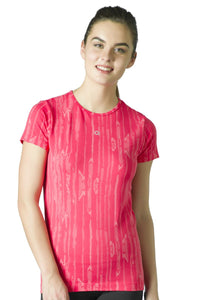 Round Neck Sports T-Shirt - Teaberry Color thumbnail 1