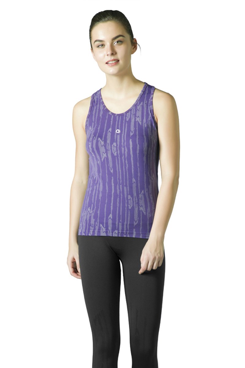 Round Neck Sports Tank Top - Petunia - Image 4 of 4